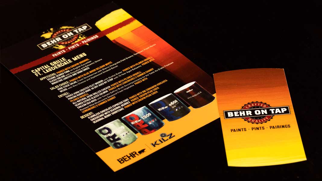 photo of behr printed material