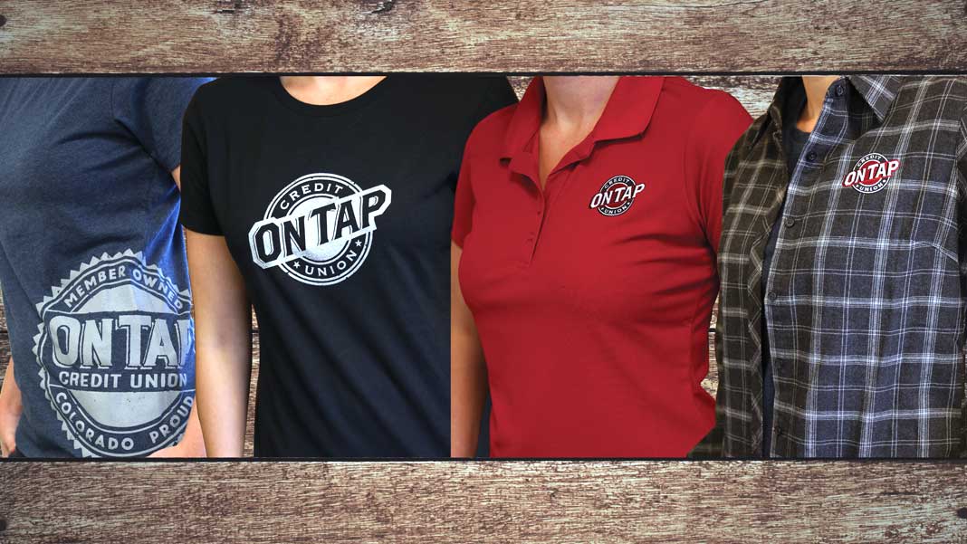 Composite of On Tap apparel