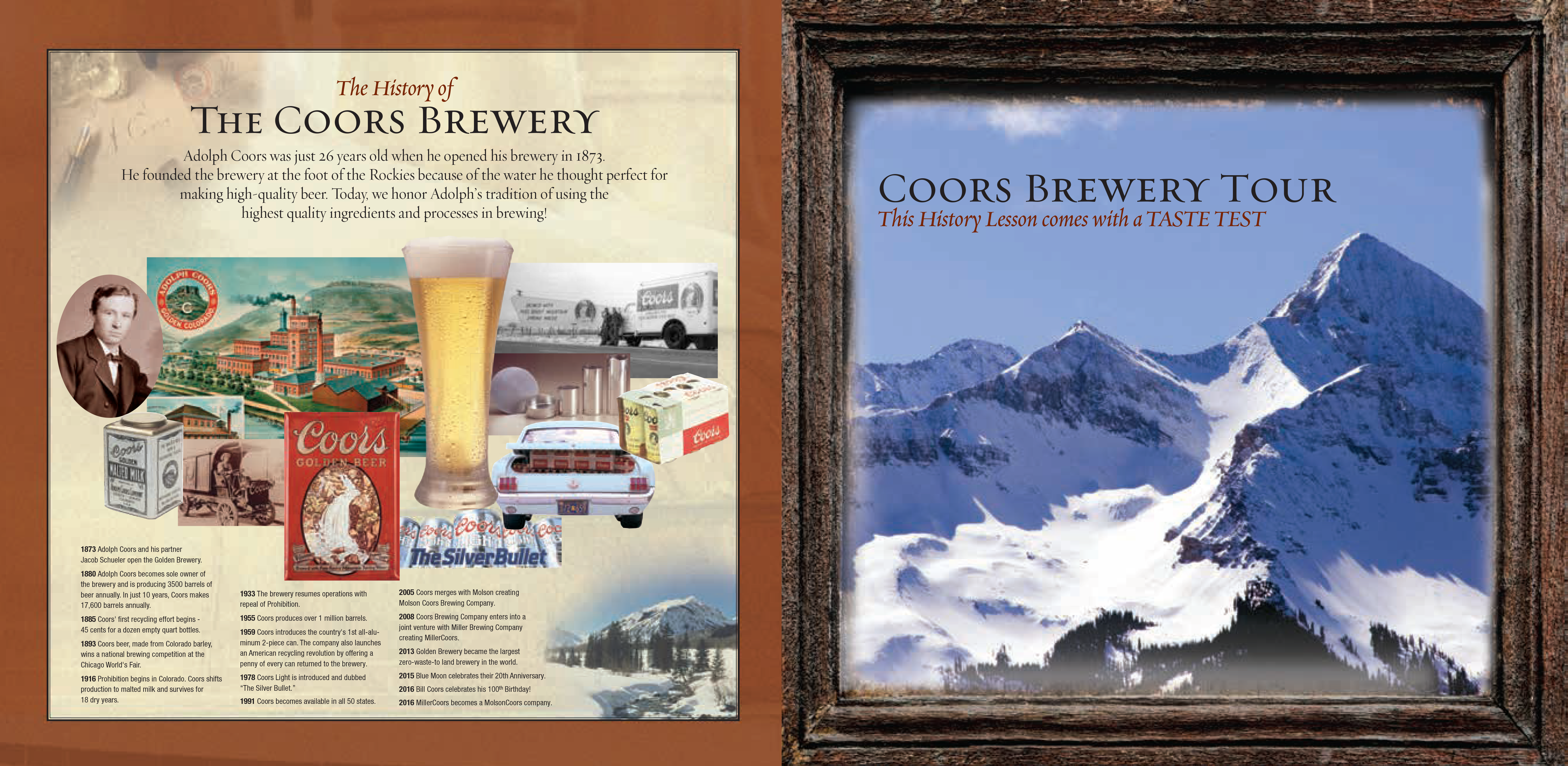 MillerCoors Brewery Tour Photo Book Souvenir